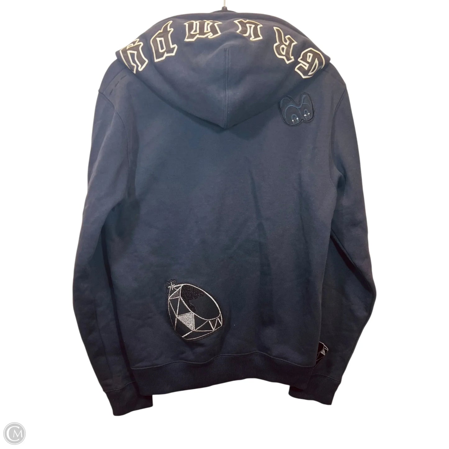 Sweatshirt Hoodie By Coach In Navy, Size: M