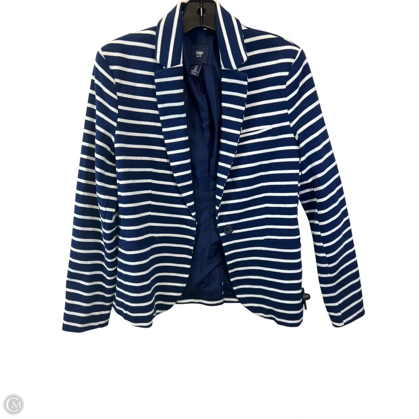 Blazer By Gap In Blue & White, Size: Xs