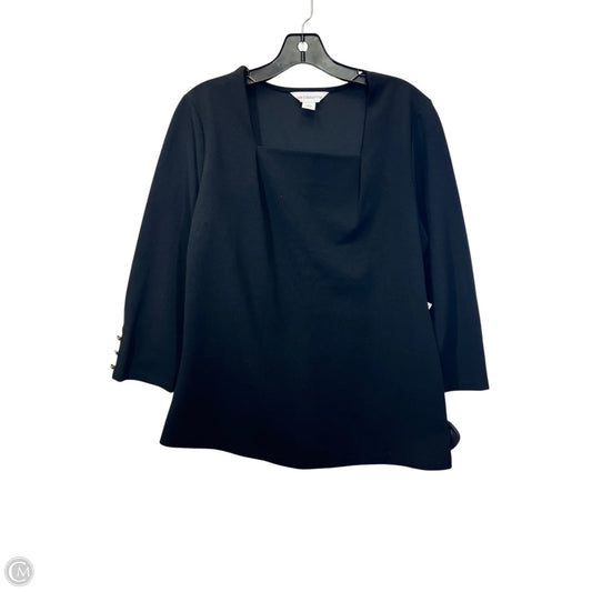 LS TOP By Liz Claiborne In Black, Size: M