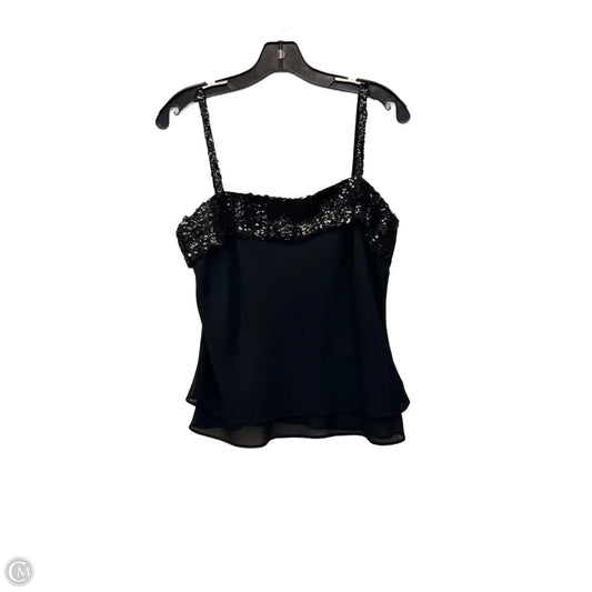 Top Sleeveless By R And M Richards In Black, Size: M