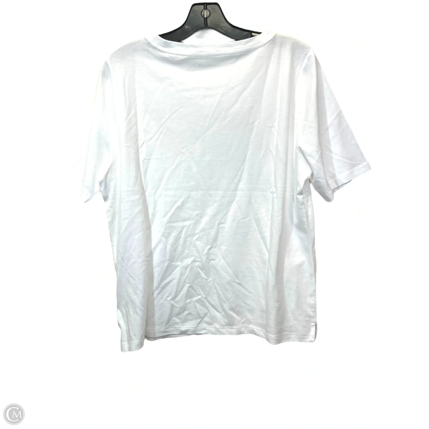 Top Short Sleeve Basic By Talbots In White, Size: Lp