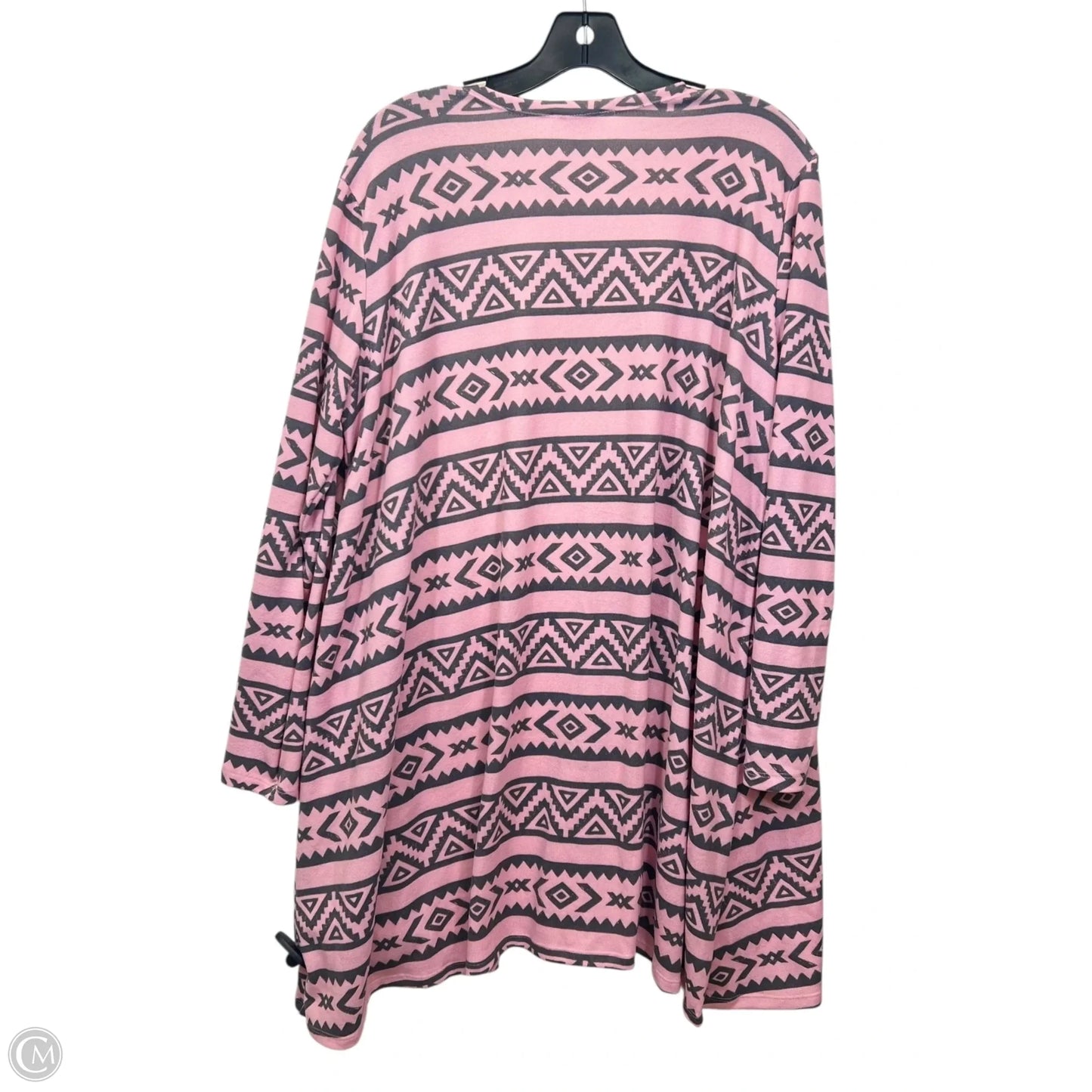 Cardigan By Lularoe In Grey & Pink, Size: L