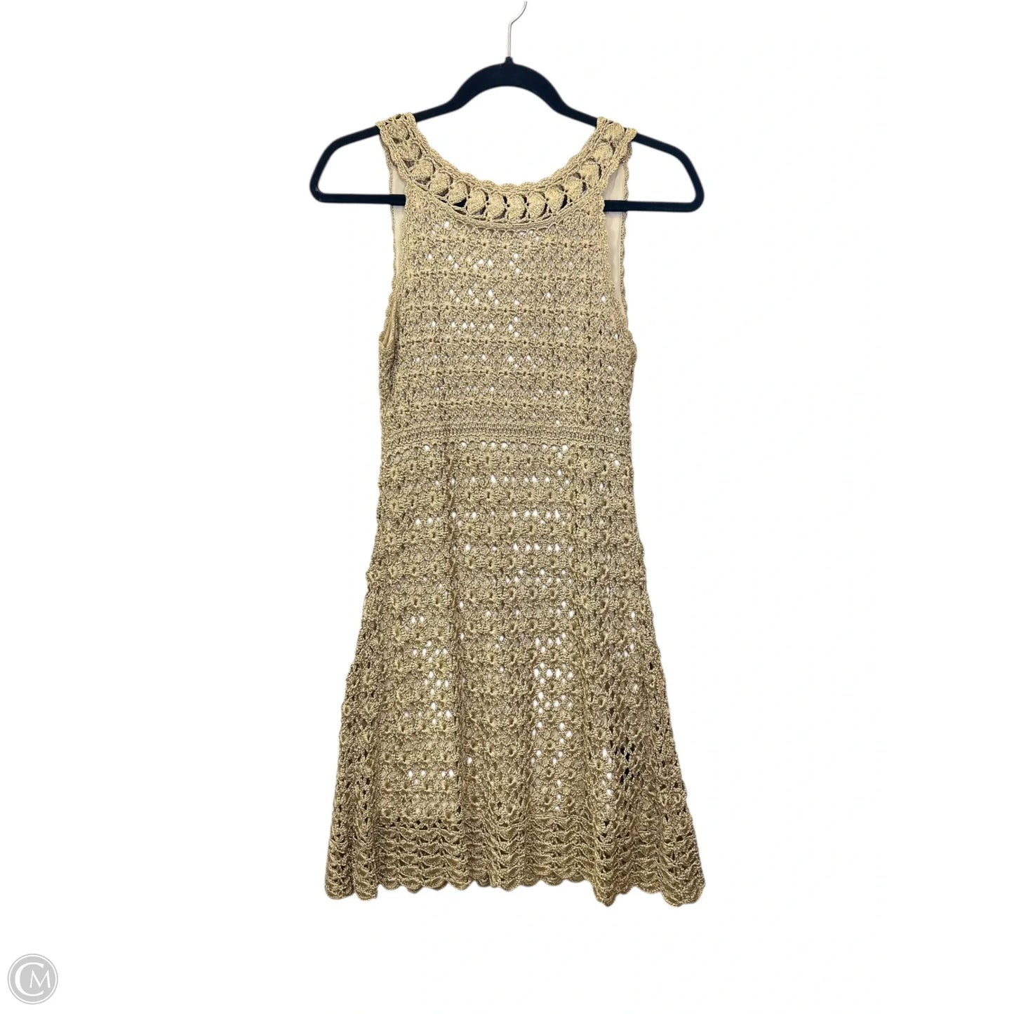 Dress Designer By Diane Von Furstenberg In Gold, Size: S