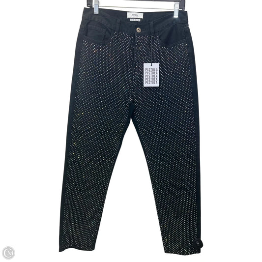 Jeans Designer By Pistola In Black & Purple, Size: 6
