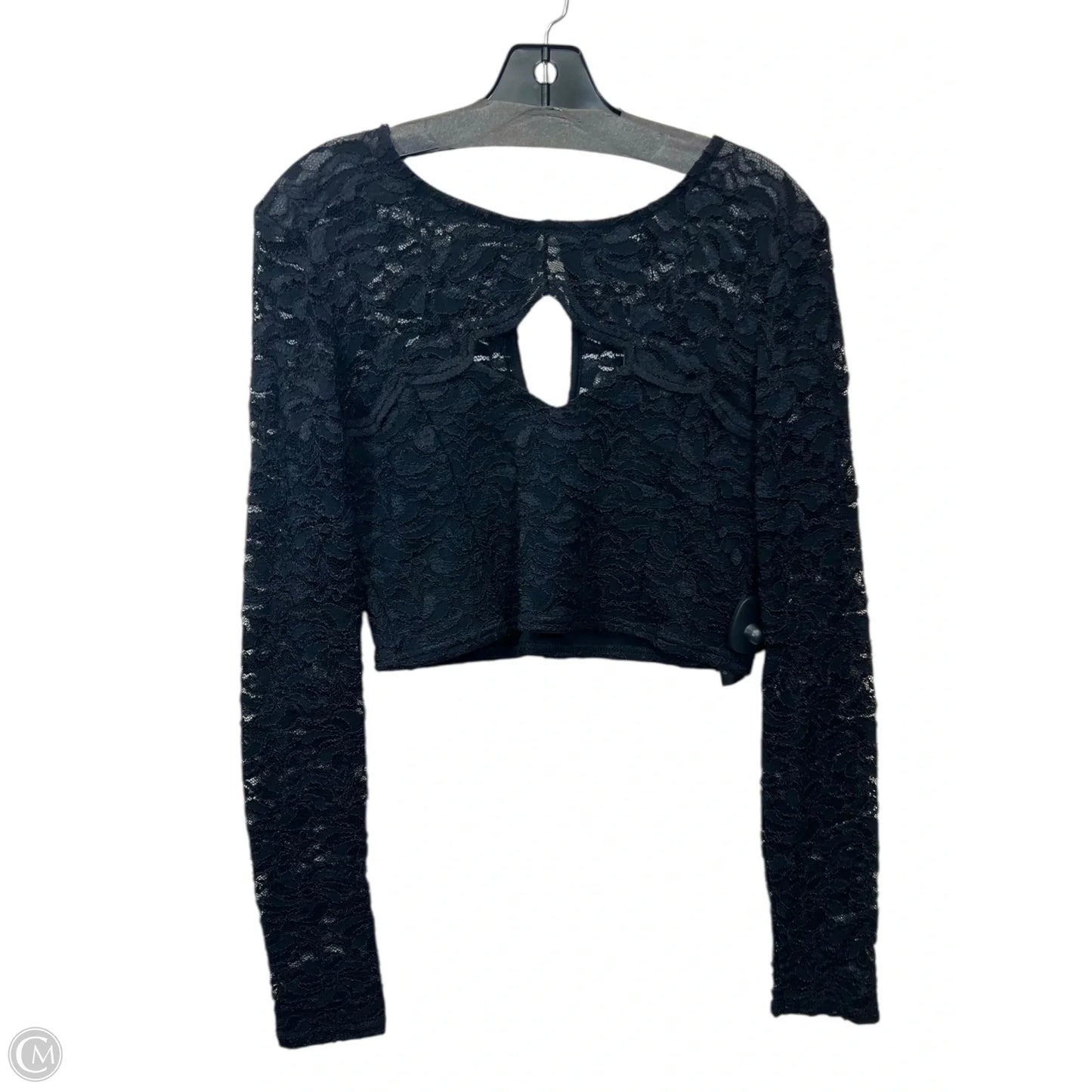 Top Long Sleeve By Asos In Black, Size: M