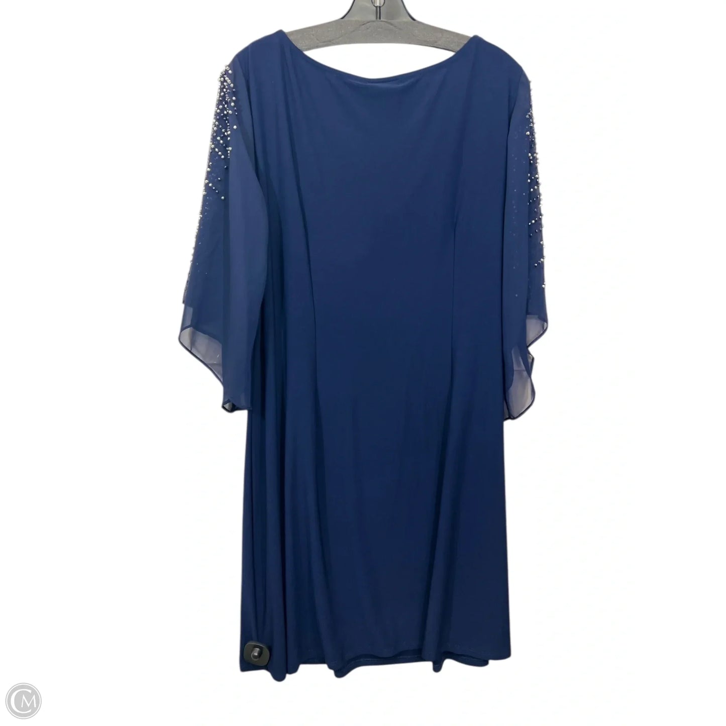 Dress Party Midi By Msk In Blue & Silver, Size: Xl