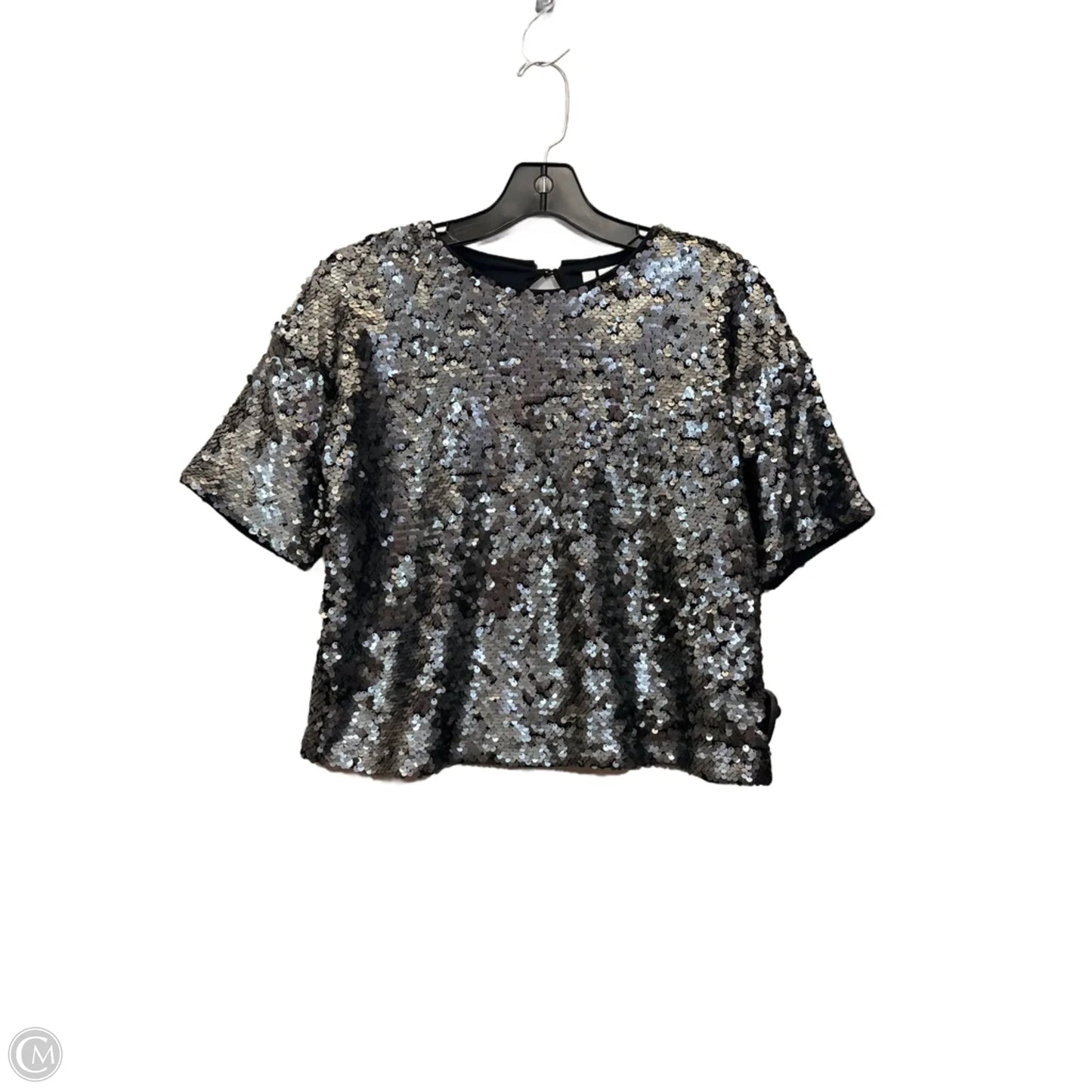 Top Short Sleeve By Divided In Silver, Size: S
