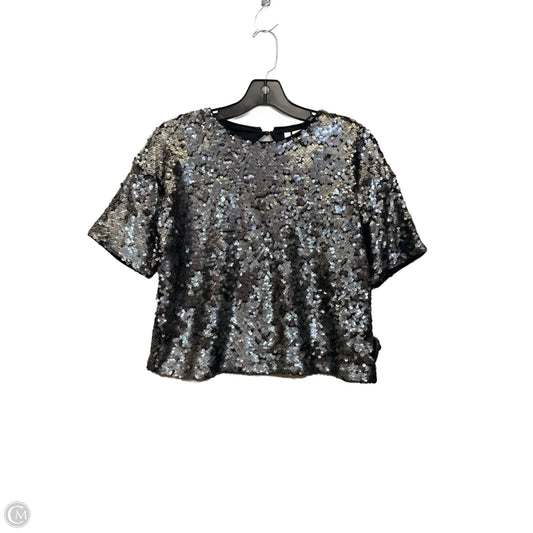 Top Short Sleeve By Divided In Silver, Size: S