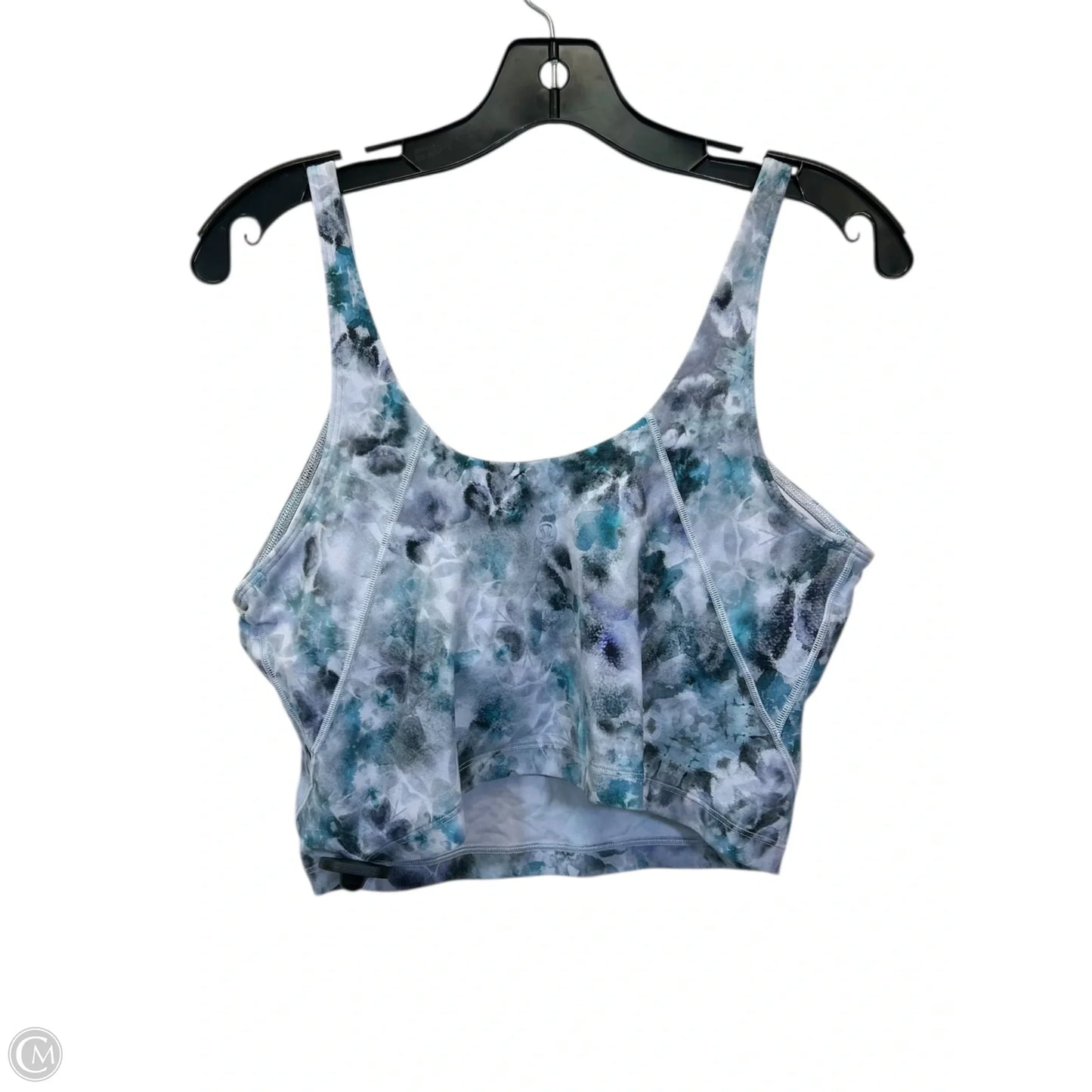 Athletic Tank Top By Lululemon In Blue & Grey, Size: 12