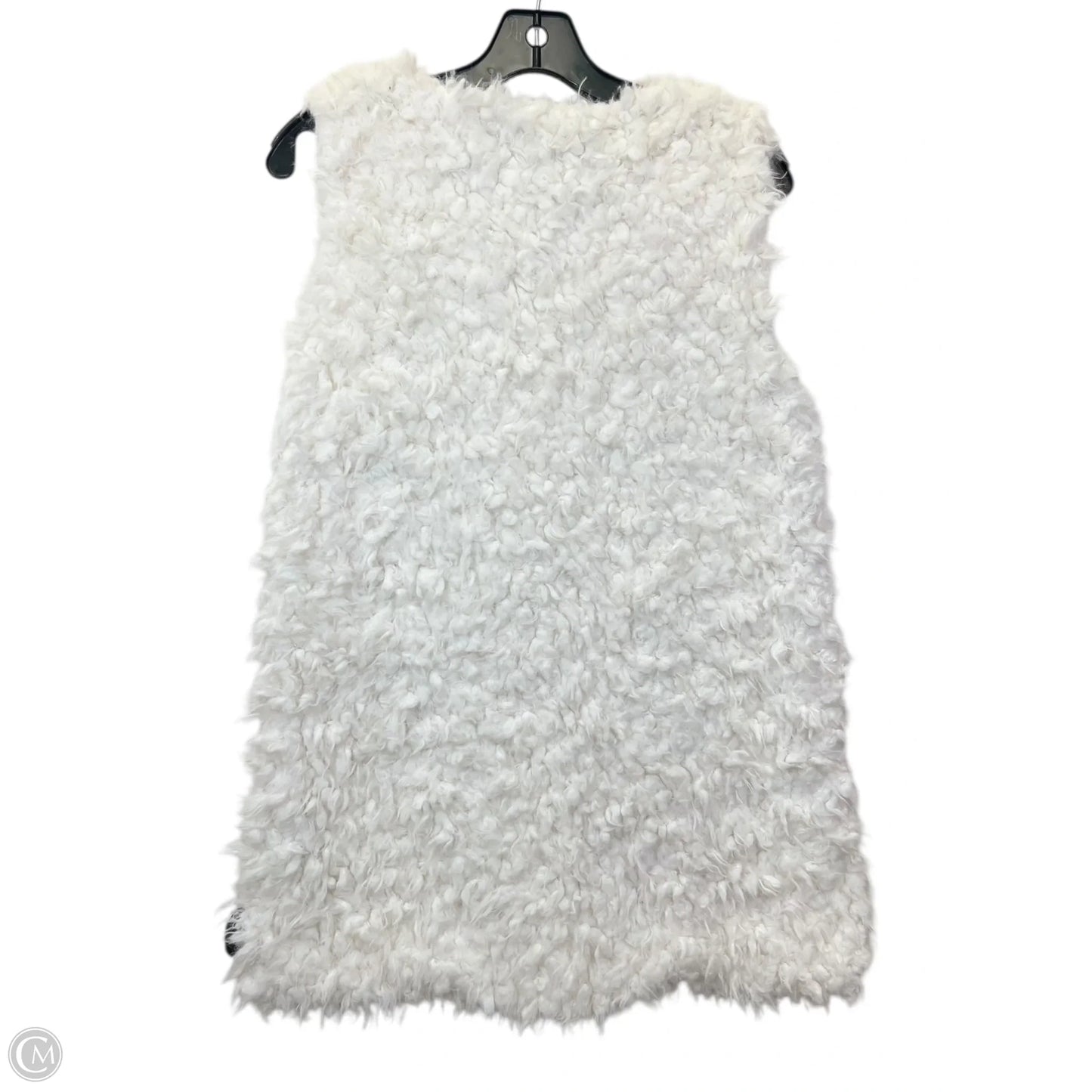 Vest Faux Fur & Sherpa By Ambiance Apparel In White, Size: L