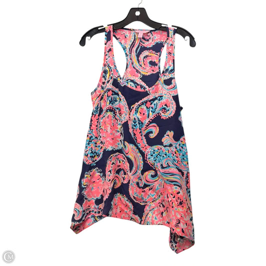 Top Sleeveless By Lilly Pulitzer In Blue & Pink, Size: M