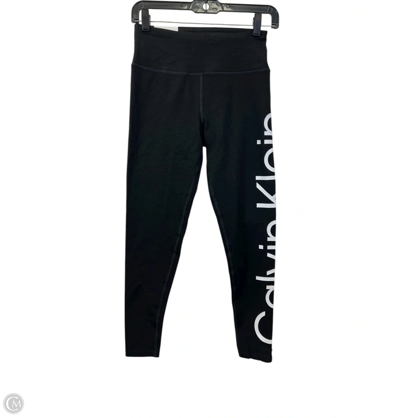 Athletic Leggings By Calvin Klein Performance In Black & White, Size: S