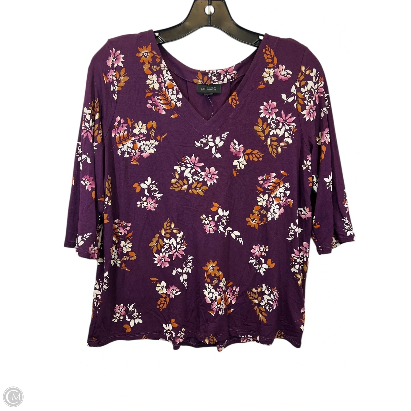 Top Short Sleeve By J. Jill In Purple, Size: Sp