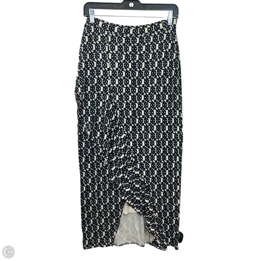 Skirt Maxi By Maeve In Blue & Cream, Size: Sp