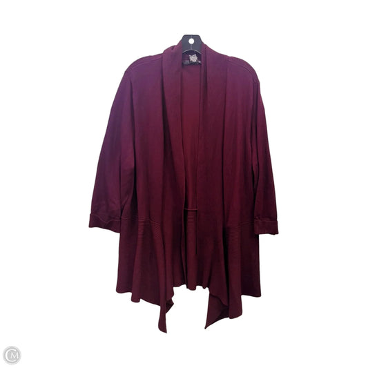 Cardigan By 89th And Madison In Purple, Size: 2x