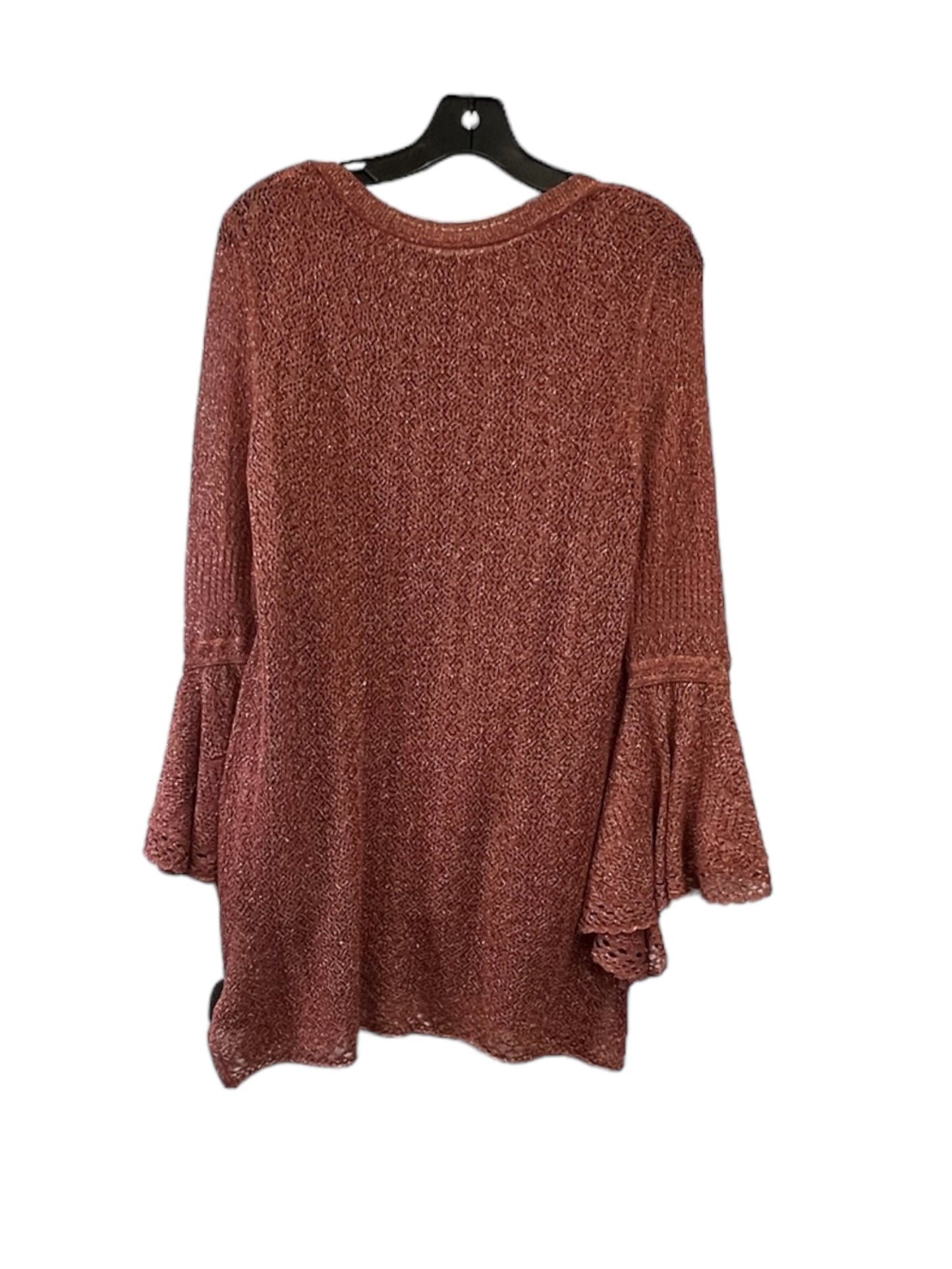 Top 2pc Long Sleeve By Chicos In Rust, Size: S