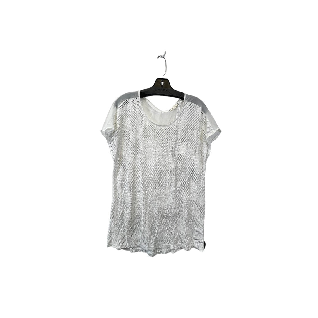 White Top Short Sleeve Pleione, Size S