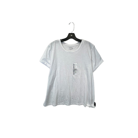White Top Short Sleeve Basic Time And Tru, Size Xxxl