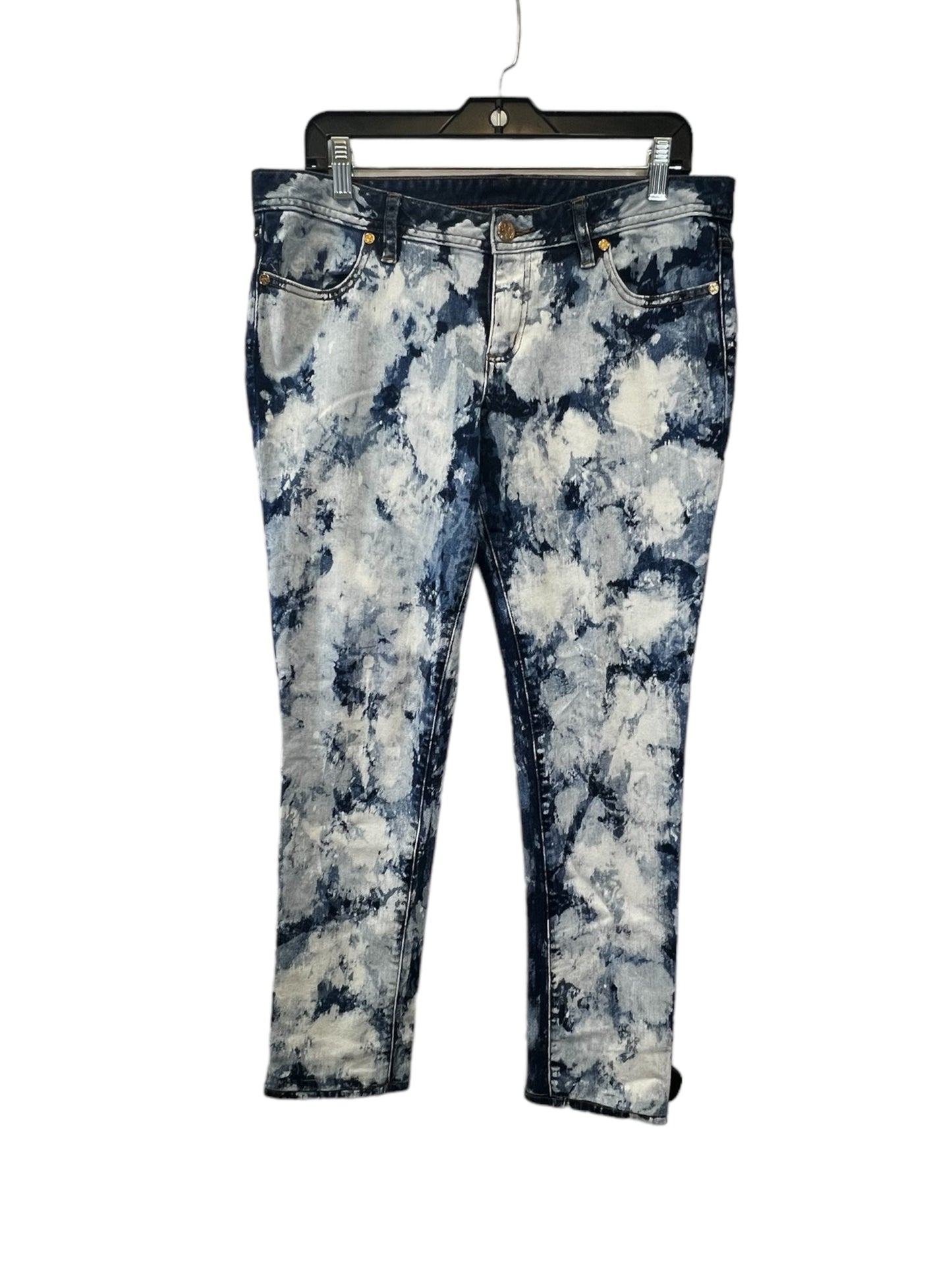 Tie Dye Print Jeans Designer Tory Burch, Size 8