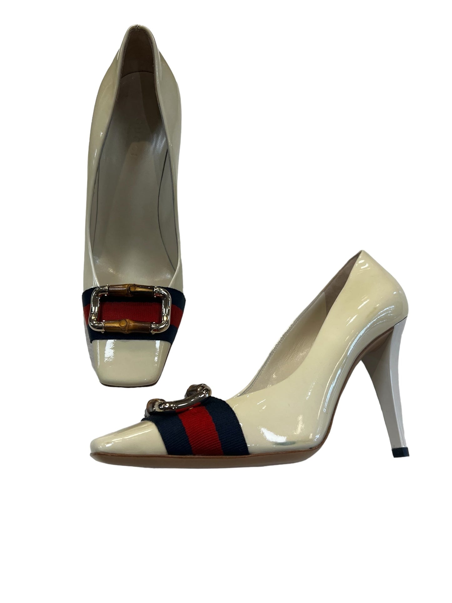 Blue & Red Shoes Luxury Designer Gucci, Size 6.5