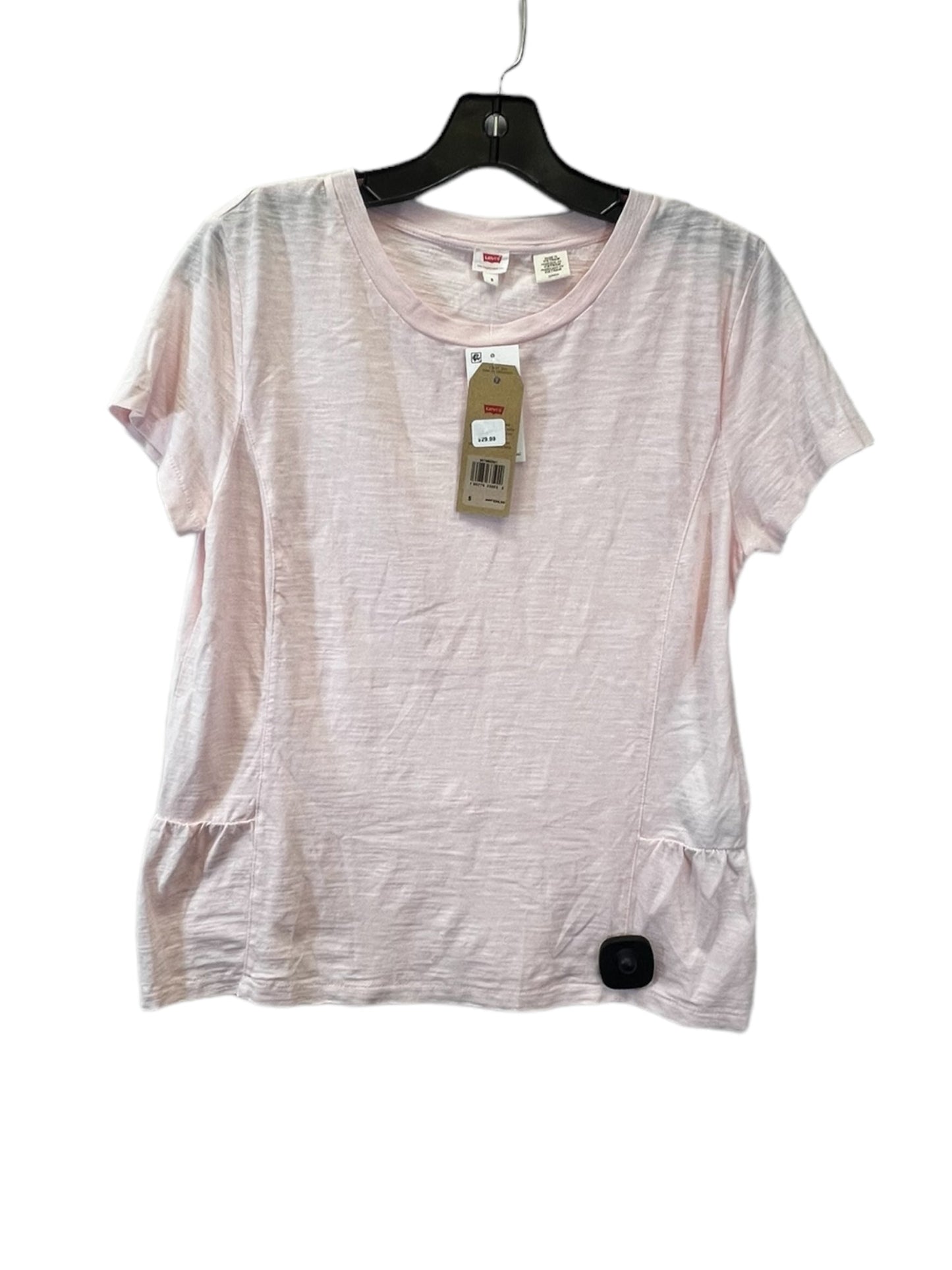 Pink Top Short Sleeve Levis, Size S