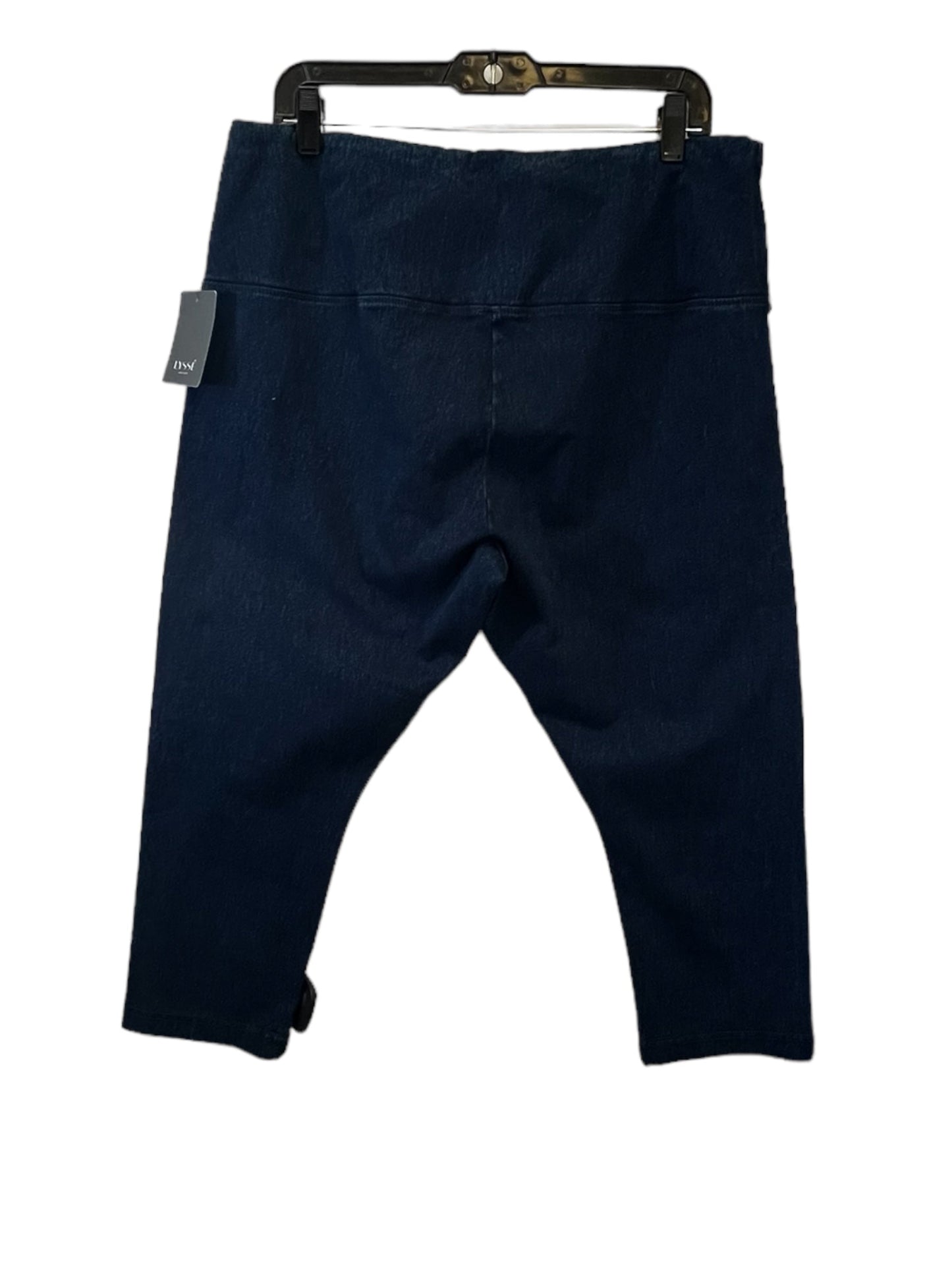 Blue Denim Pants Leggings Lysse, Size 1x