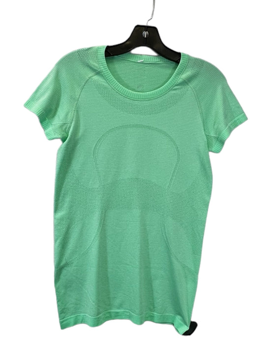 Green Athletic Top Short Sleeve Lululemon, Size S