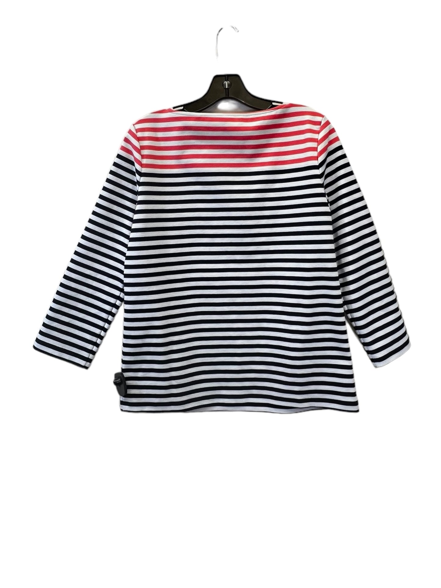 Striped Pattern Top 3/4 Sleeve Designer Draper James, Size S