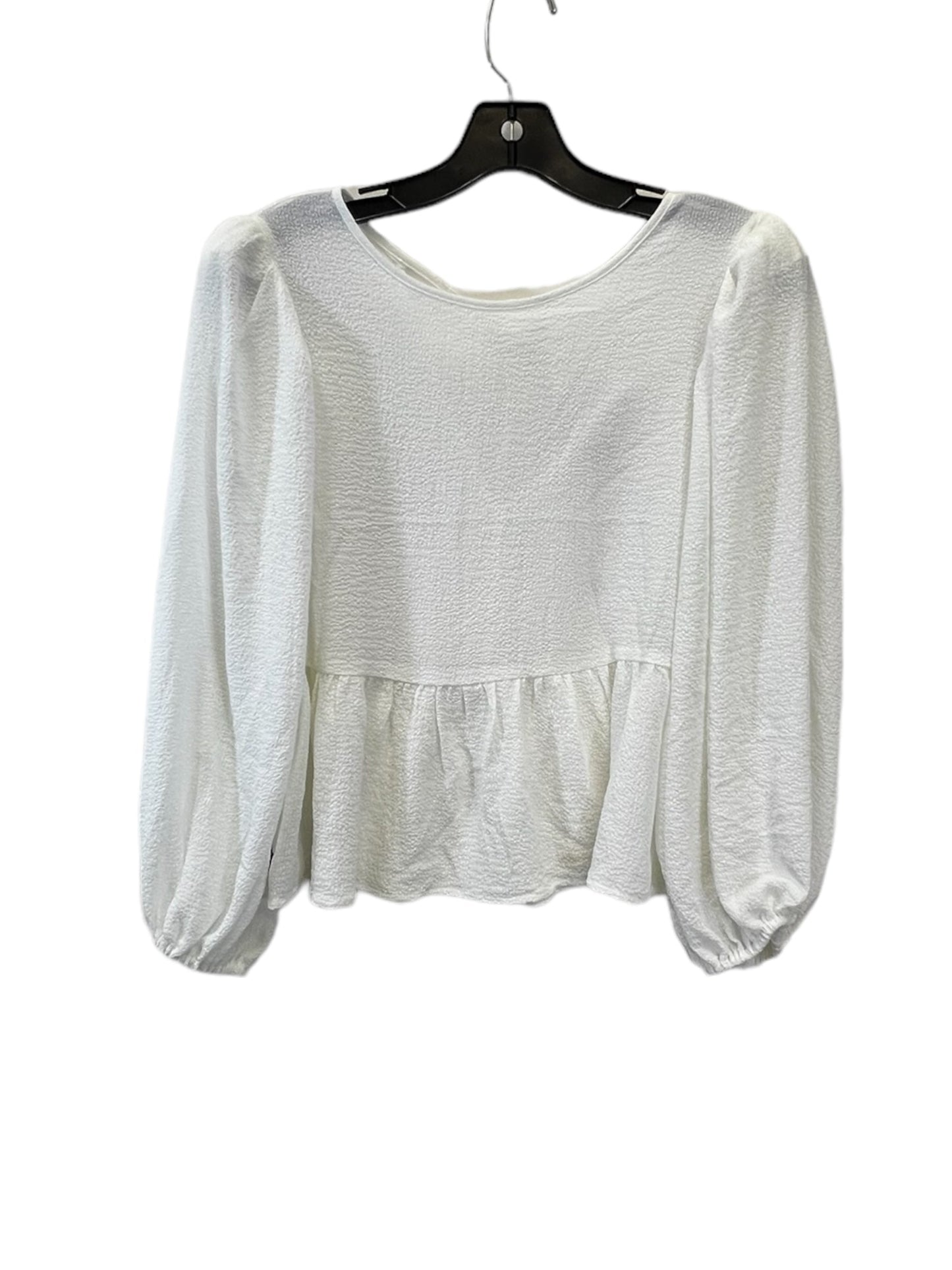 White Top Long Sleeve Express, Size Xs
