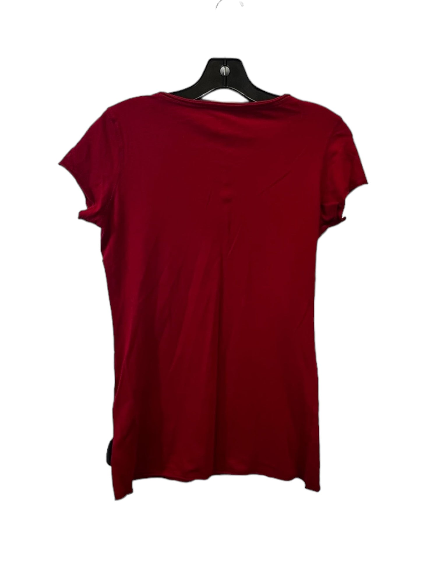 Red Top Short Sleeve Basic Gap, Size S