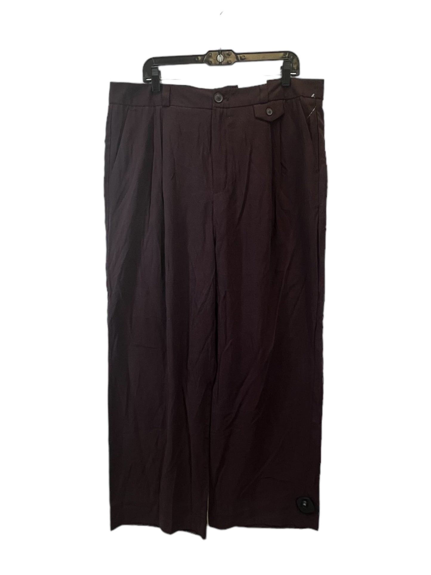 Brown Pants Wide Leg A New Day, Size 16