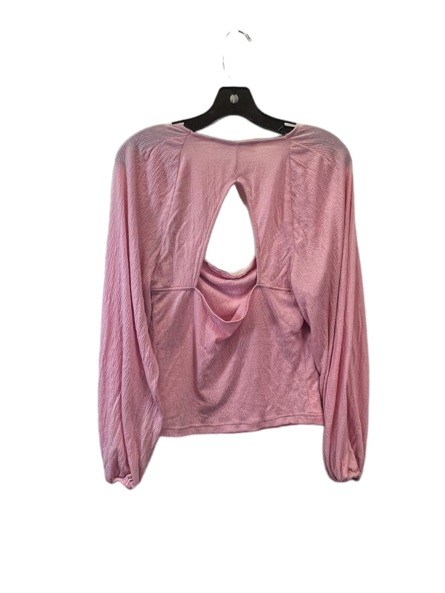 Pink Top Long Sleeve Free People, Size L