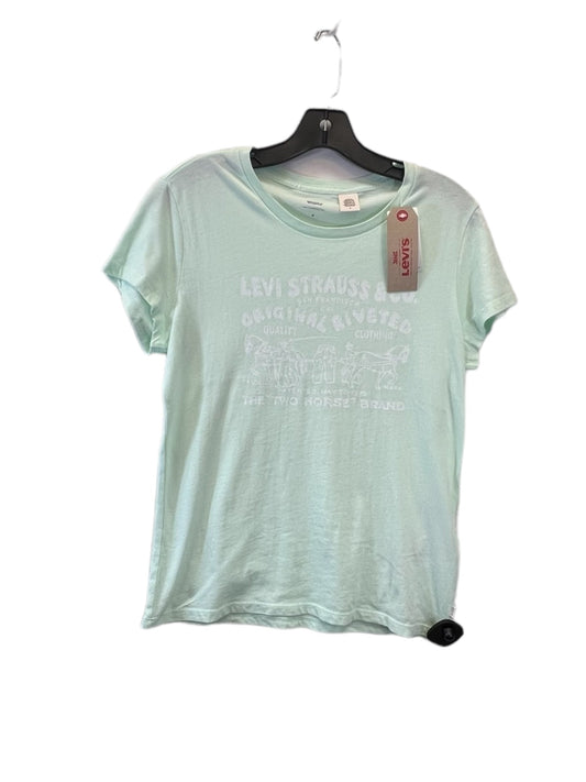 Top Short Sleeve Basic By Levis In Green, Size: M