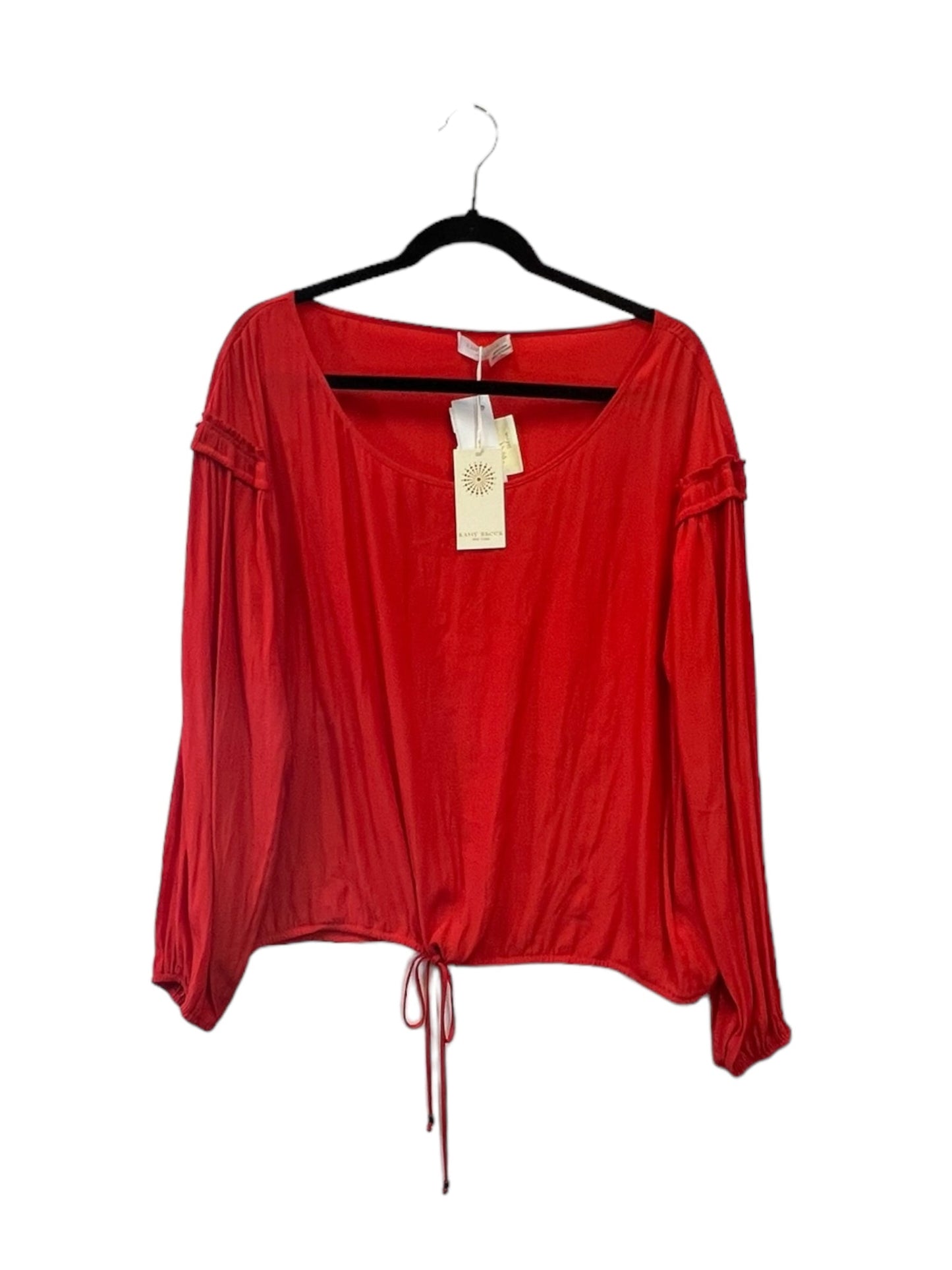 Top Long Sleeve Designer By Ramy Brook In Orange, Size: L