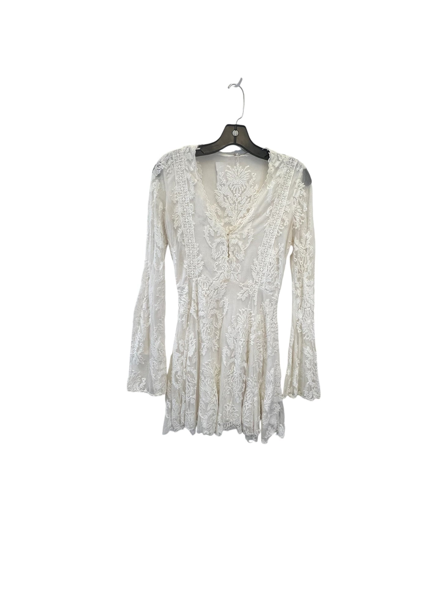 Dress Casual Midi By Free People In Cream, Size: Xs