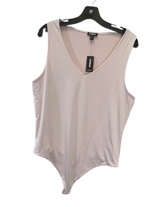 Bodysuit By Express In Pink, Size: Xl