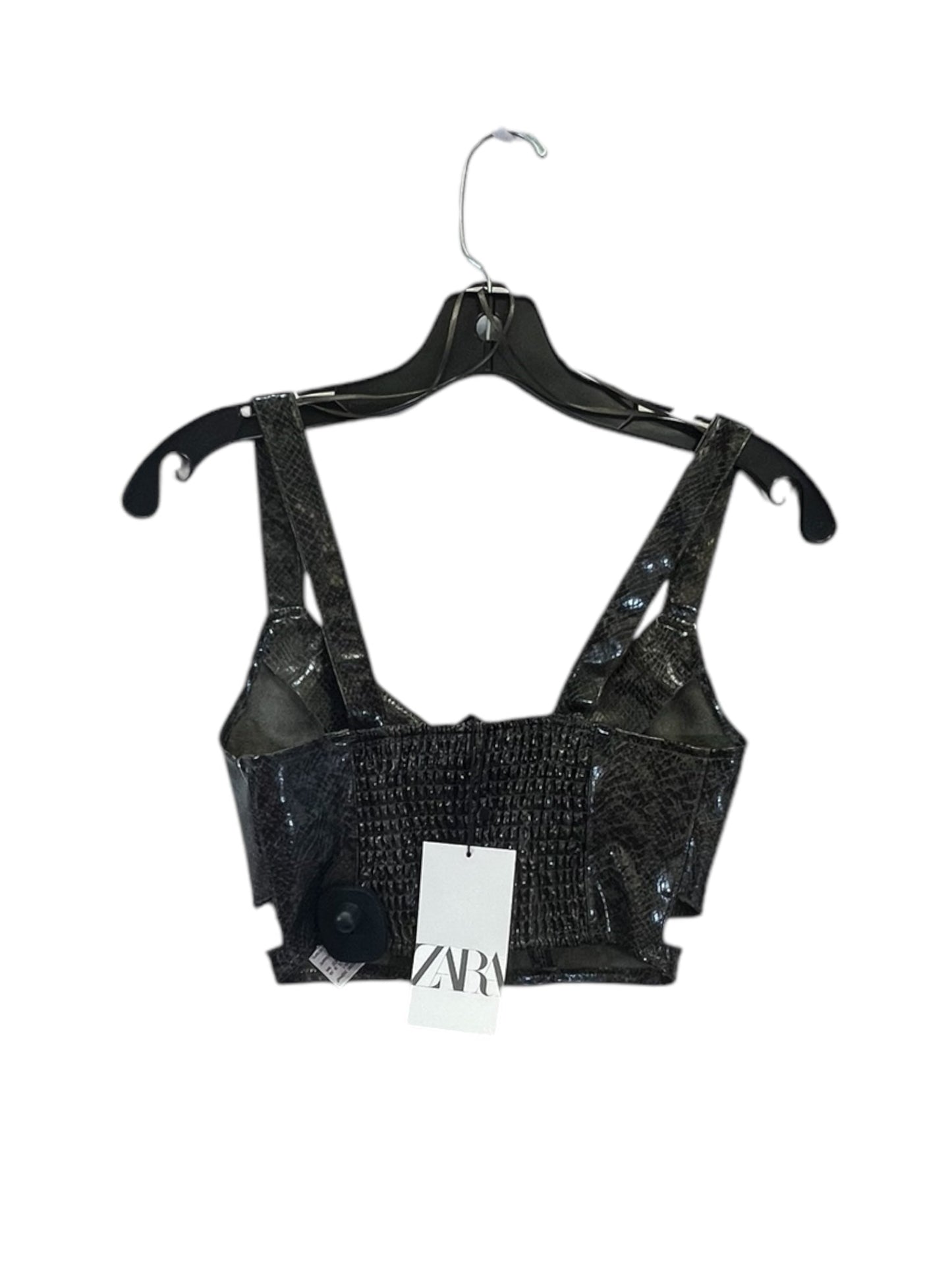 Top Sleeveless By Zara In Snakeskin Print, Size: Xs