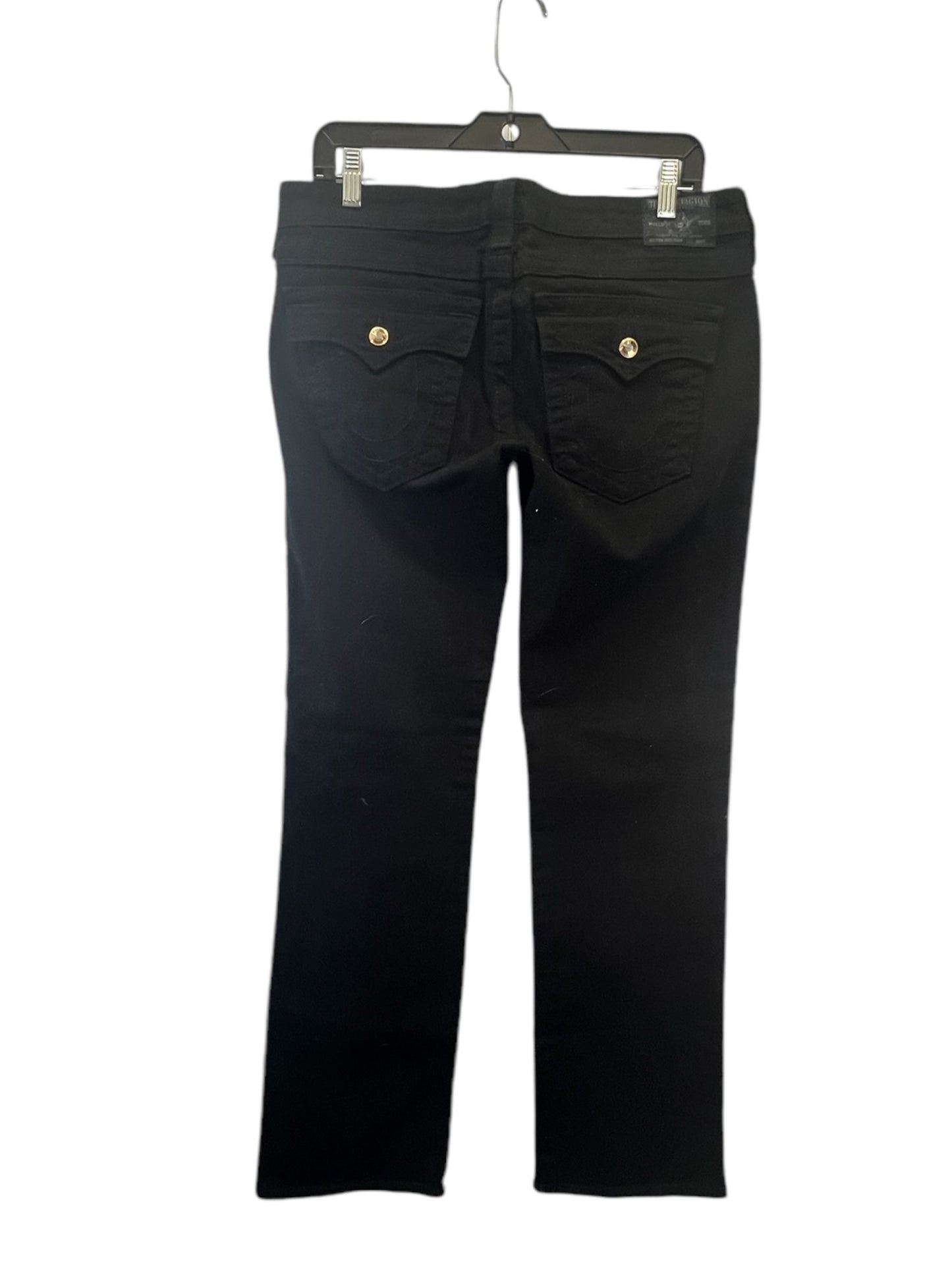 Jeans Straight By True Religion In Black, Size: 10