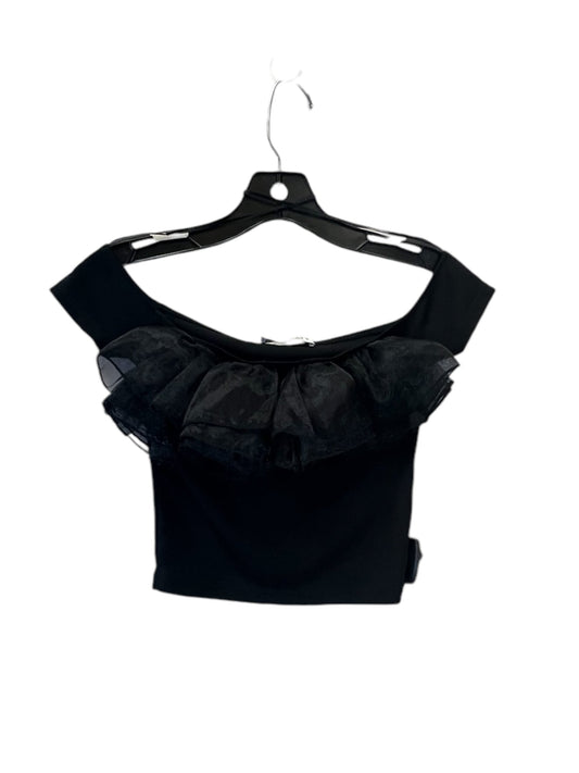 Top Sleeveless By Zara In Black, Size: S