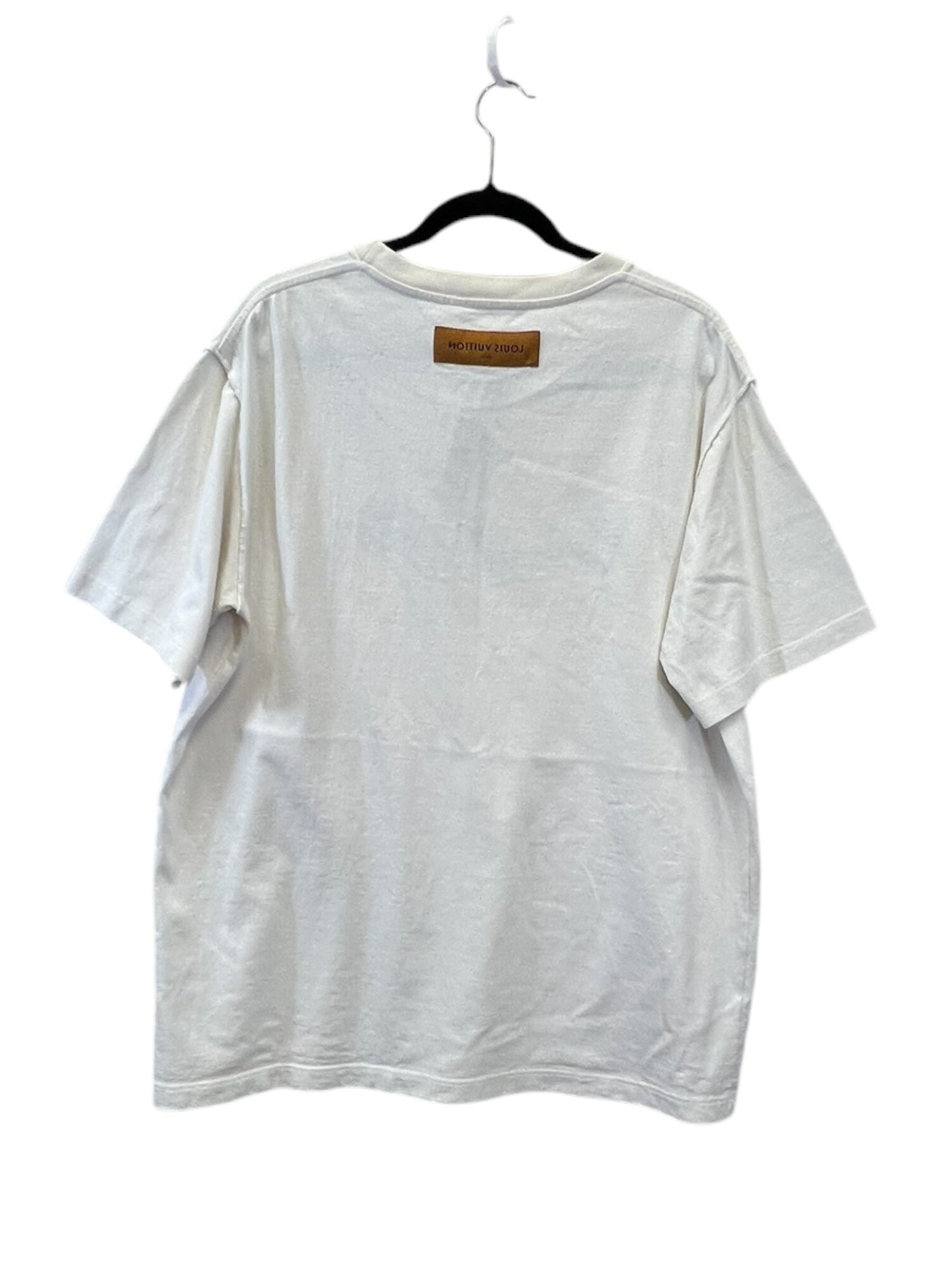 Top Short Sleeve Luxury Designer By Louis Vuitton In White