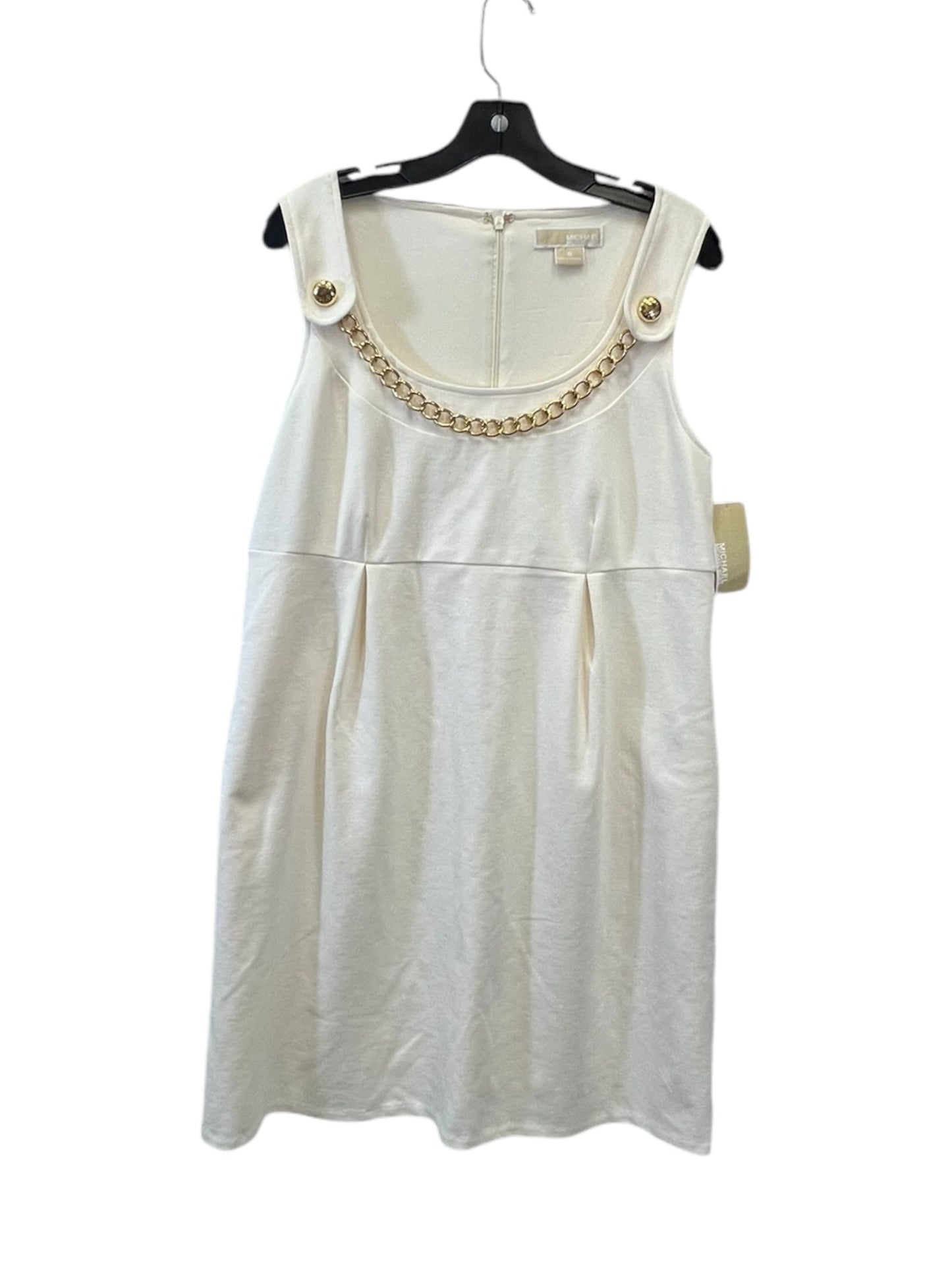 Dress Casual Midi By Michael By Michael Kors In Cream, Size: M