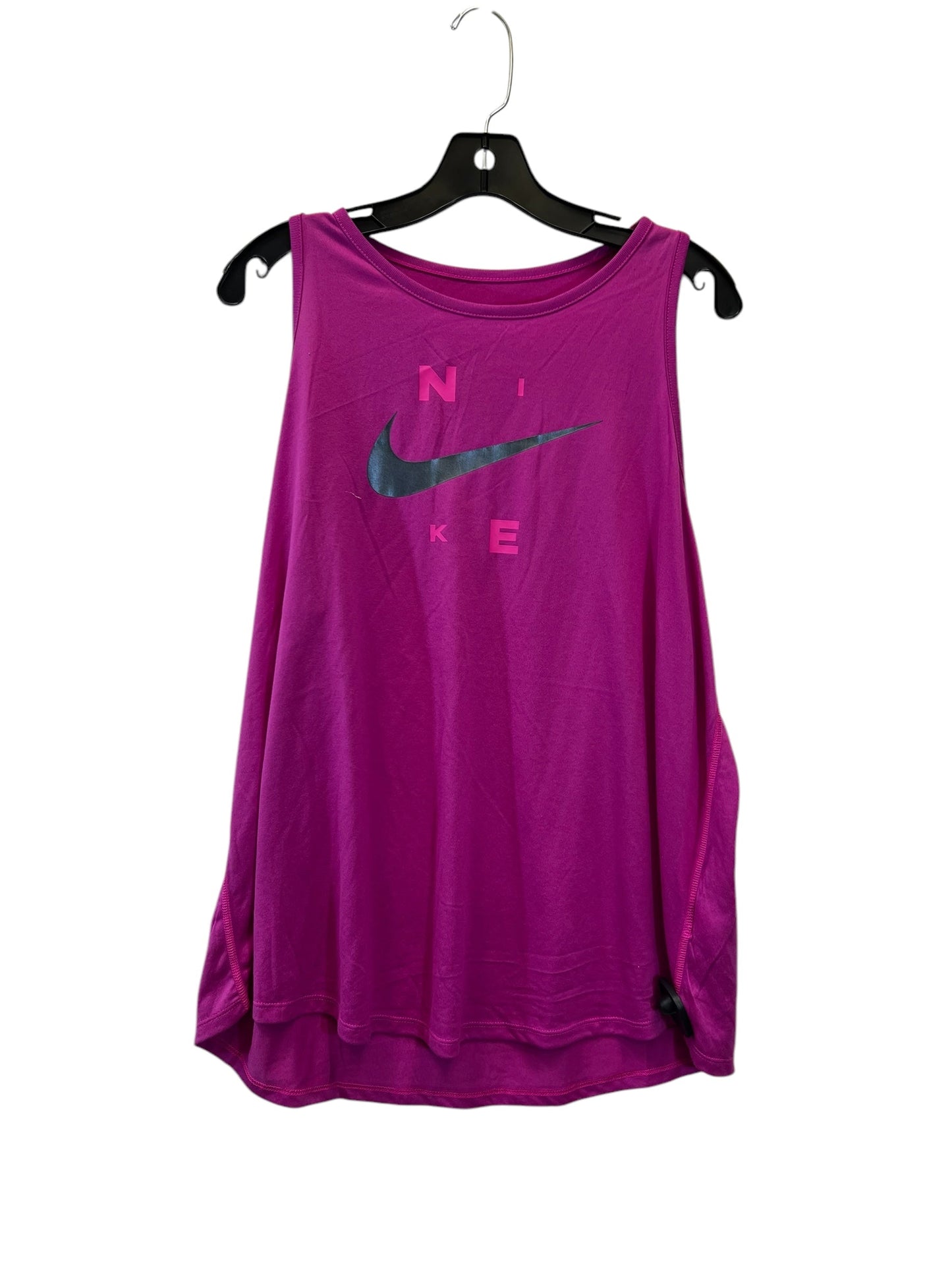 Athletic Tank Top By Nike In Pink, Size: 1x