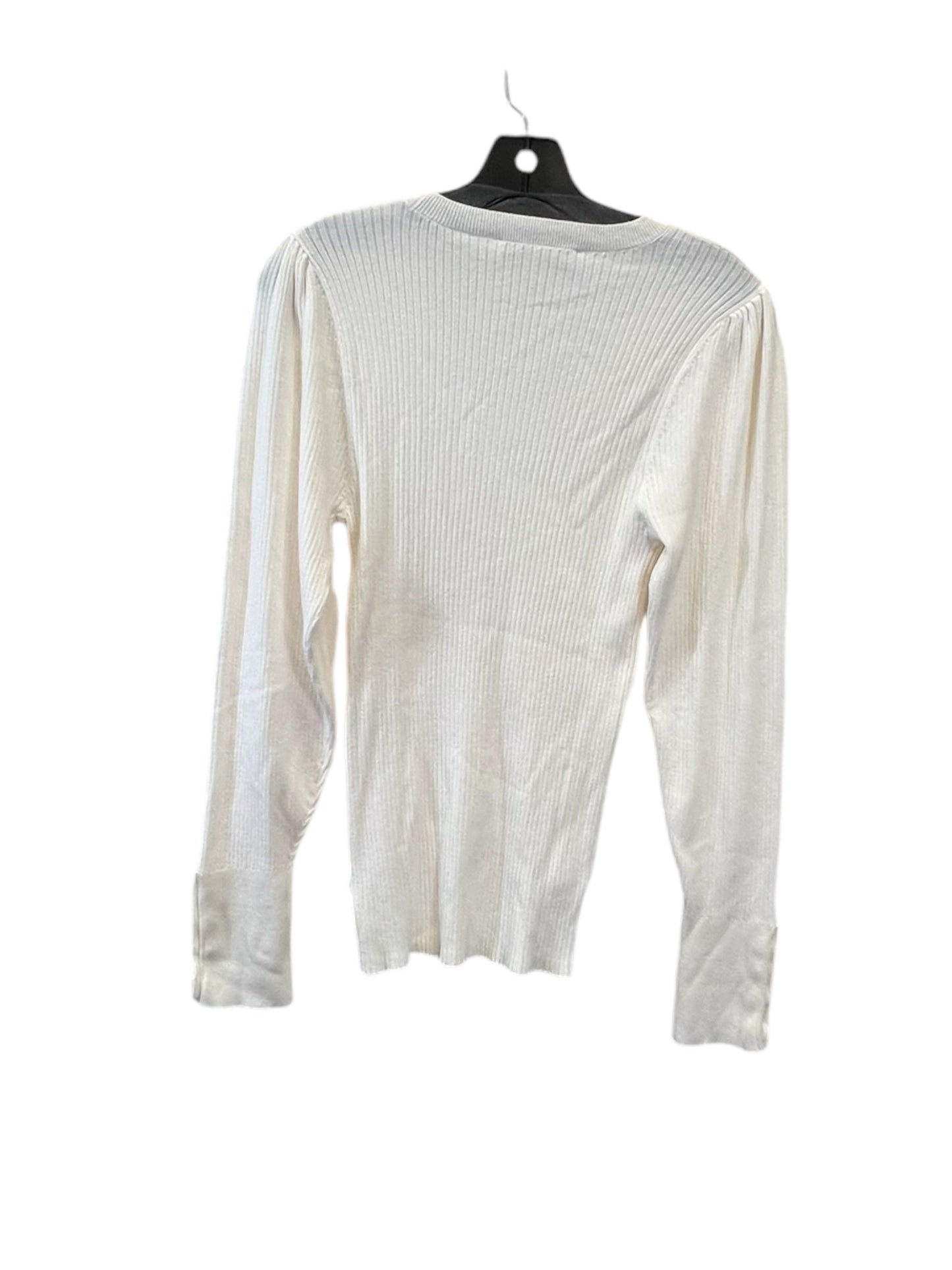 Sweater By Loft In Cream, Size: L