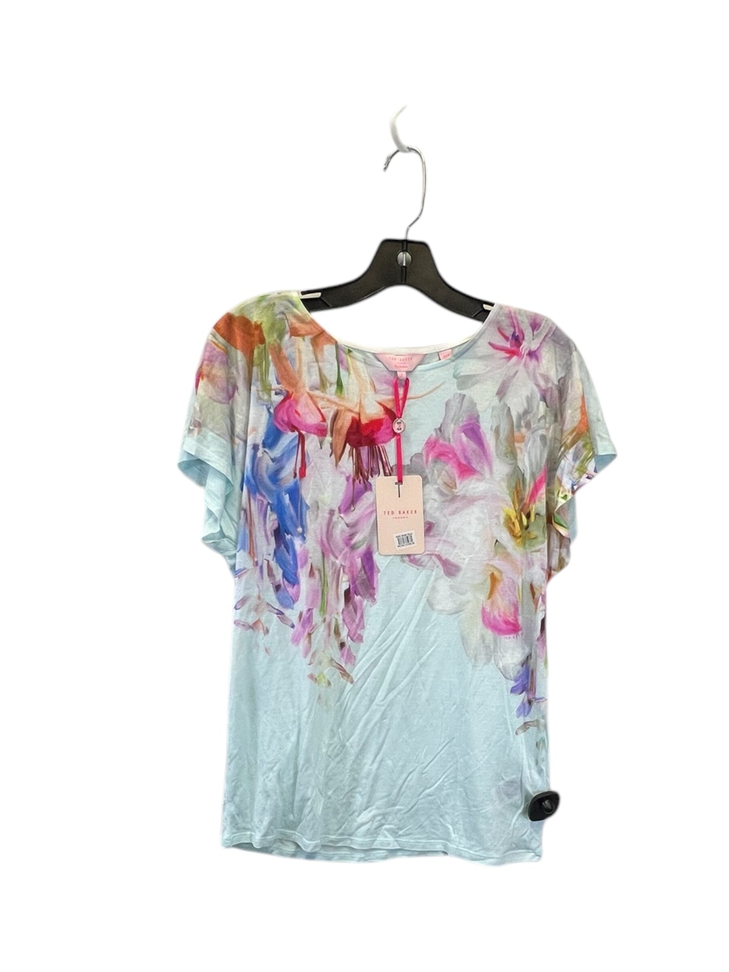 Top Short Sleeve Designer By Ted Baker In Multi-colored, Size: S