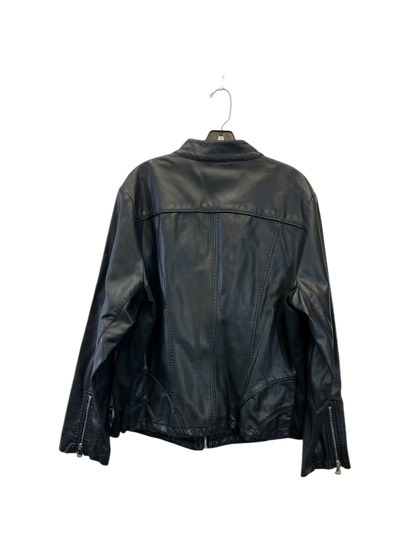 Jacket Moto By Marc New York In Black, Size: 2x