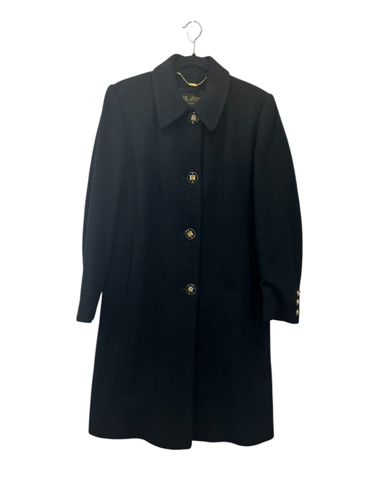 Coat Designer By St John Collection In Black, Size: S