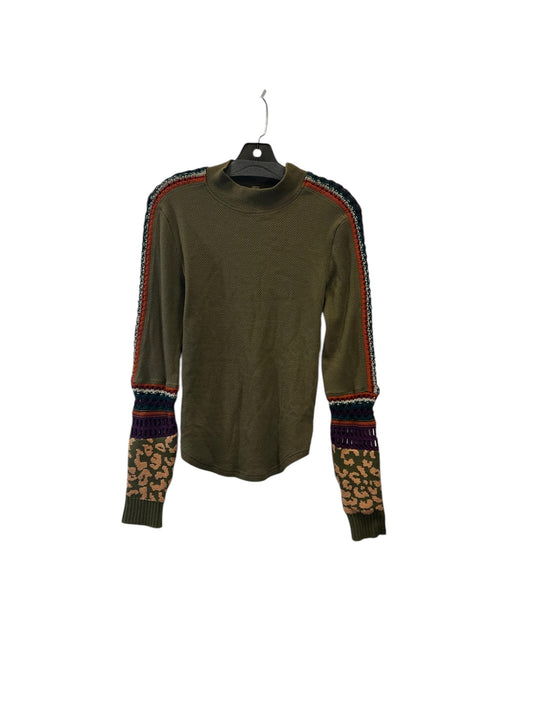 Top Long Sleeve By Free People In Green, Size: M