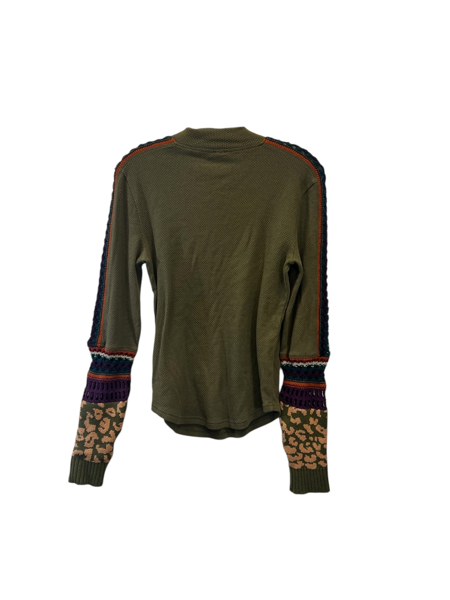 Top Long Sleeve By Free People In Green, Size: M