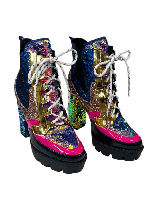 Boots Mid-calf Heels By Cape Robbin In Multi-colored, Size: 8