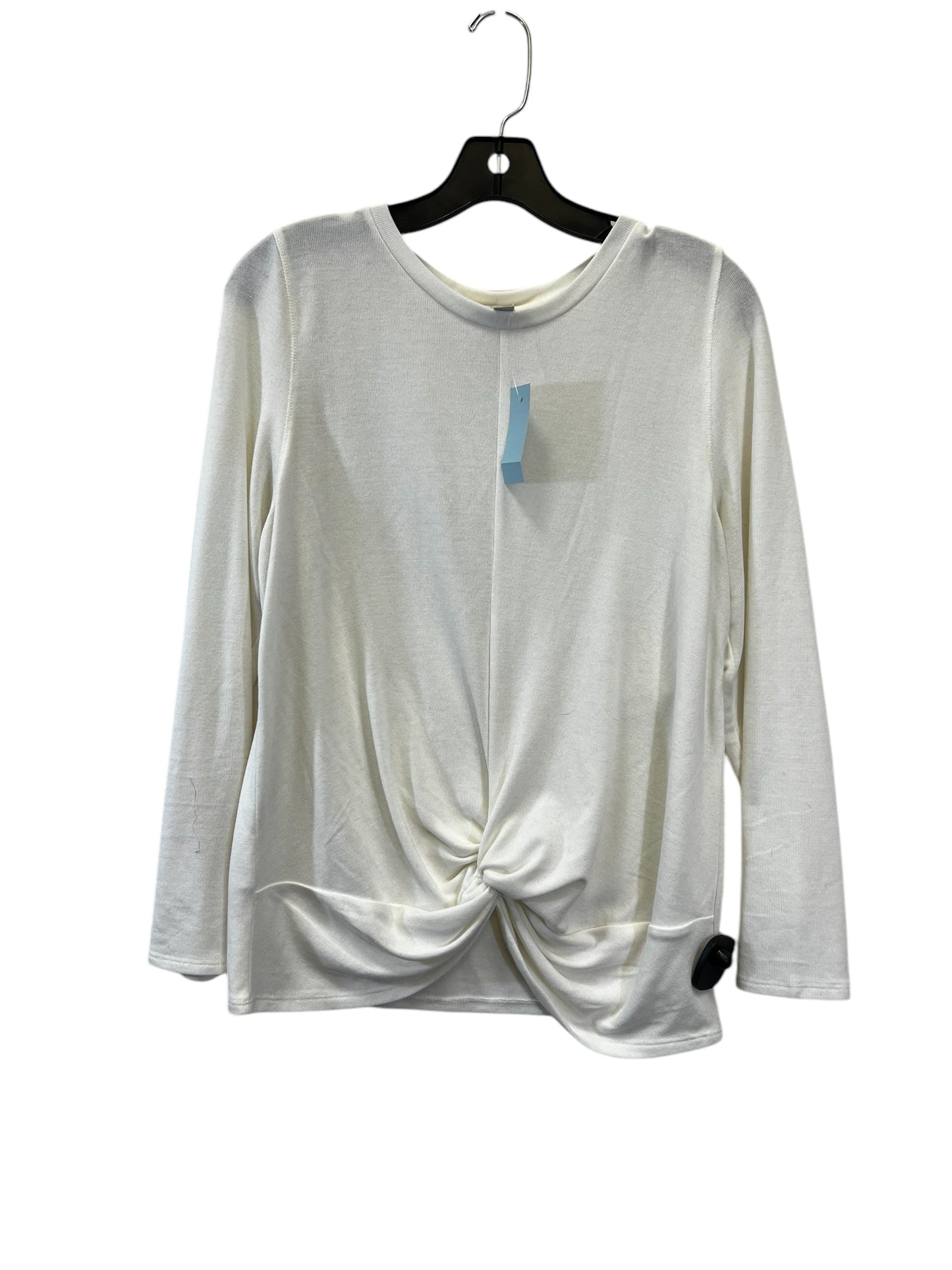 Top Long Sleeve By Loft In Cream, Size: L